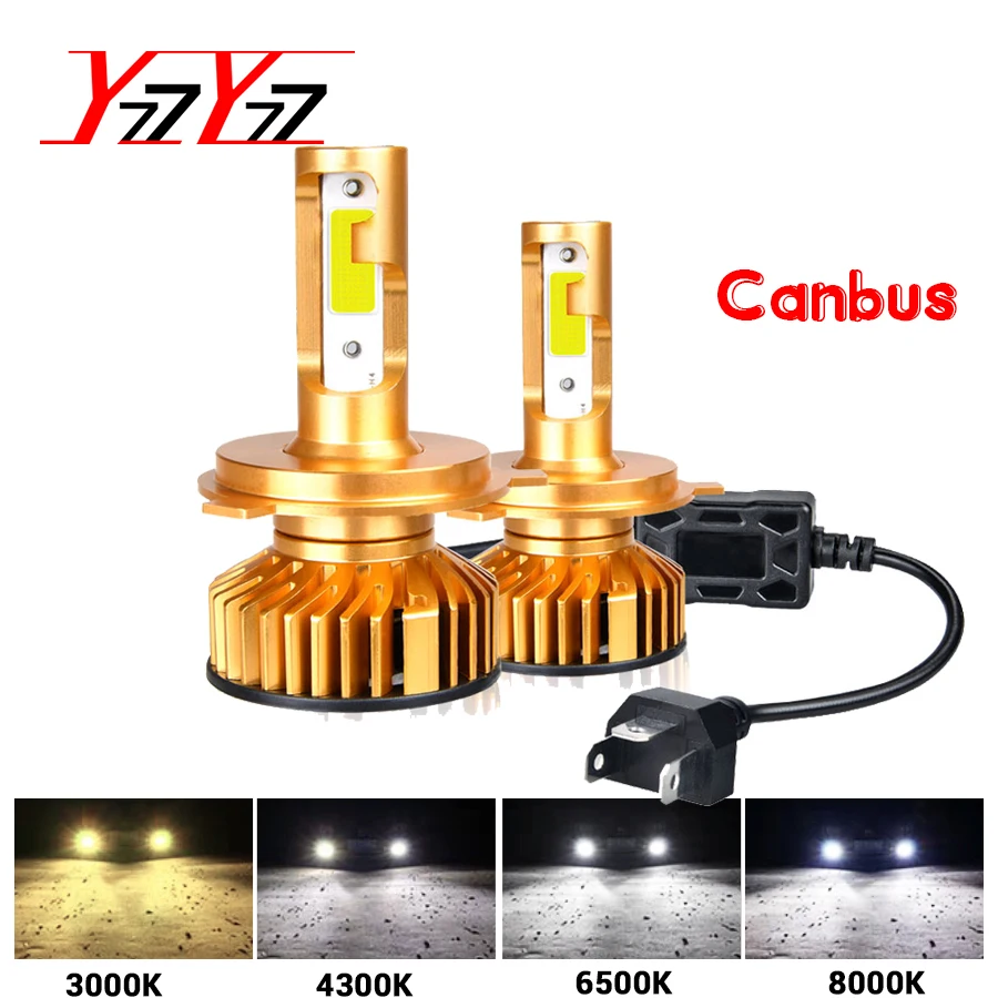 H4 Светодиодные Автомобильные фары Canbus led H7 H1 H11 9006 HB4 9005 HB3 светодиодные лампы 12V