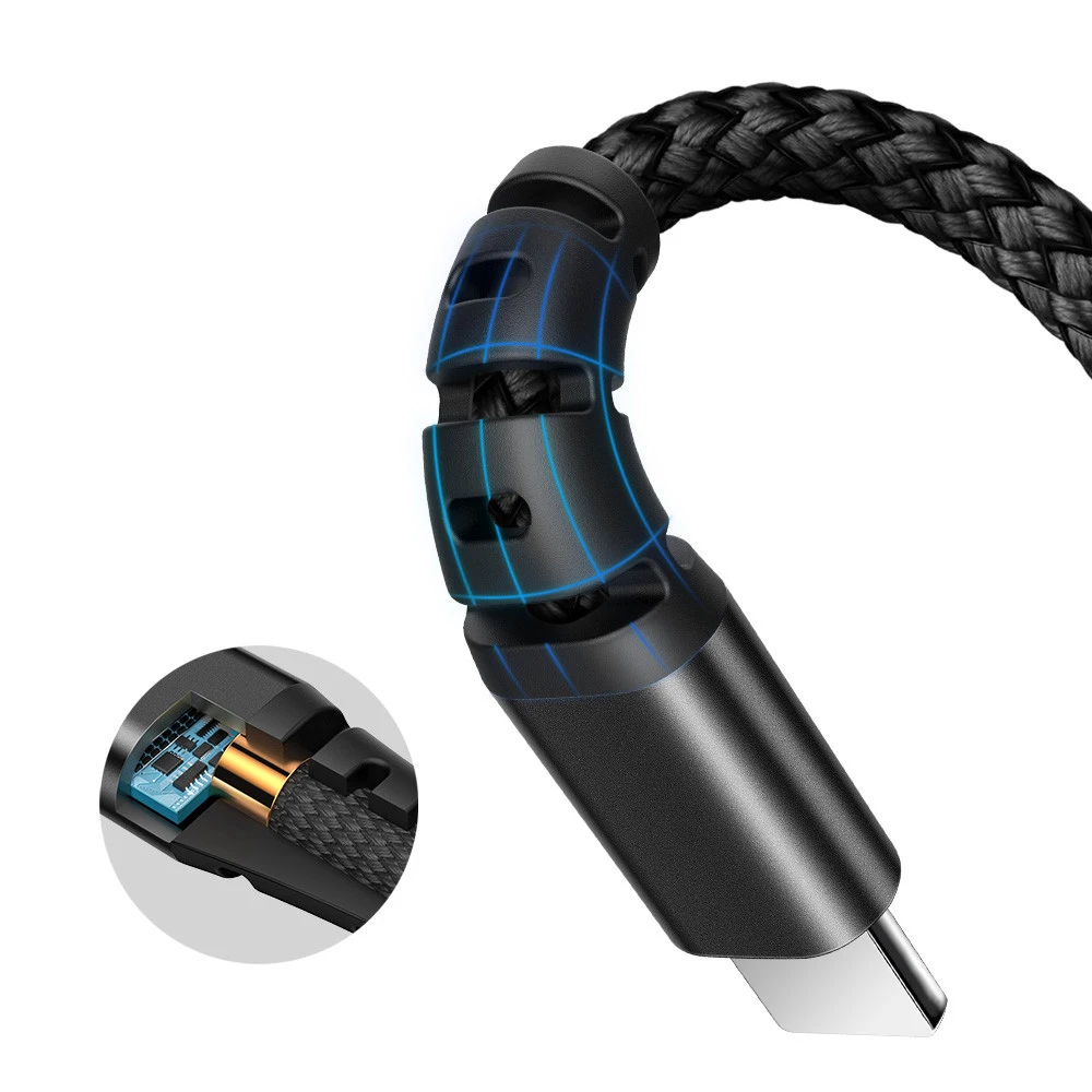 MCDODO 3в1 3а USB кабель для мобильного телефона Micro Type C зарядный iPhone XS Huawei Samsung S10 Type-C |