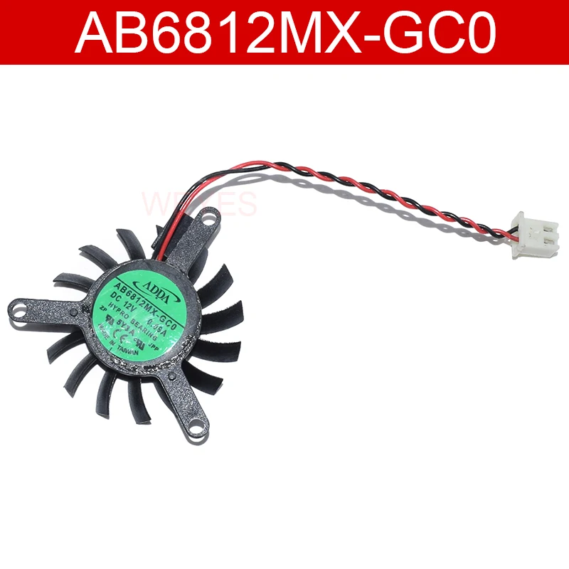 Оригинал для ADDA AB6812MX GC0 DC12V 0.09A двухрядный охлаждающий вентилятор|Кулеры и системы