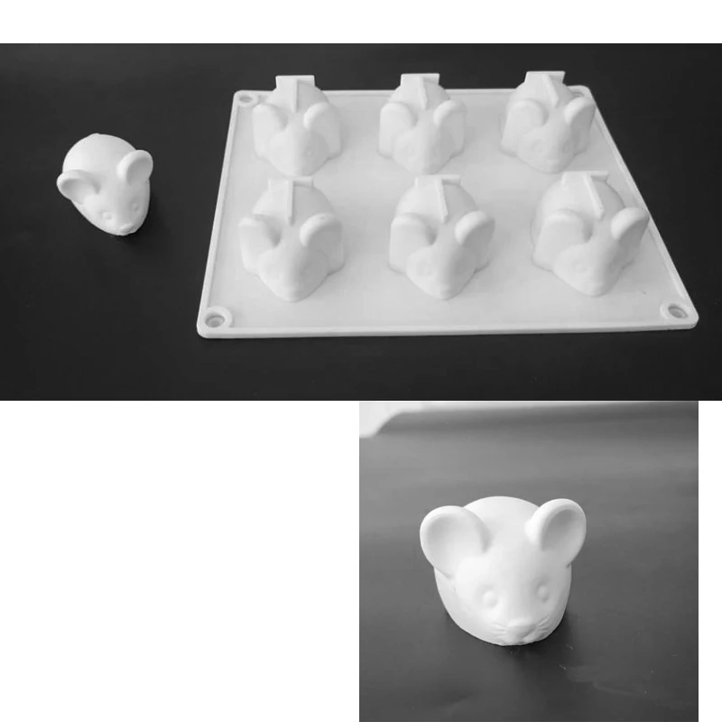 Силиконовая форма с мультяшной мышкой DIY Украшение антипригарное печенье