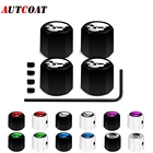 AUTCOAT 5 шт.компл., цинковый сплав, Противоугонная защита, стиль черепа, ремень шины, колпачки воздушных клапанов для автомобилей