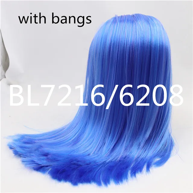 wavy hair-d Factoy blyth кукла ледяная кукла RBL парик только rbl головы и купол прямые волосы для DIY на заказ - Цвет: wavy hair-d