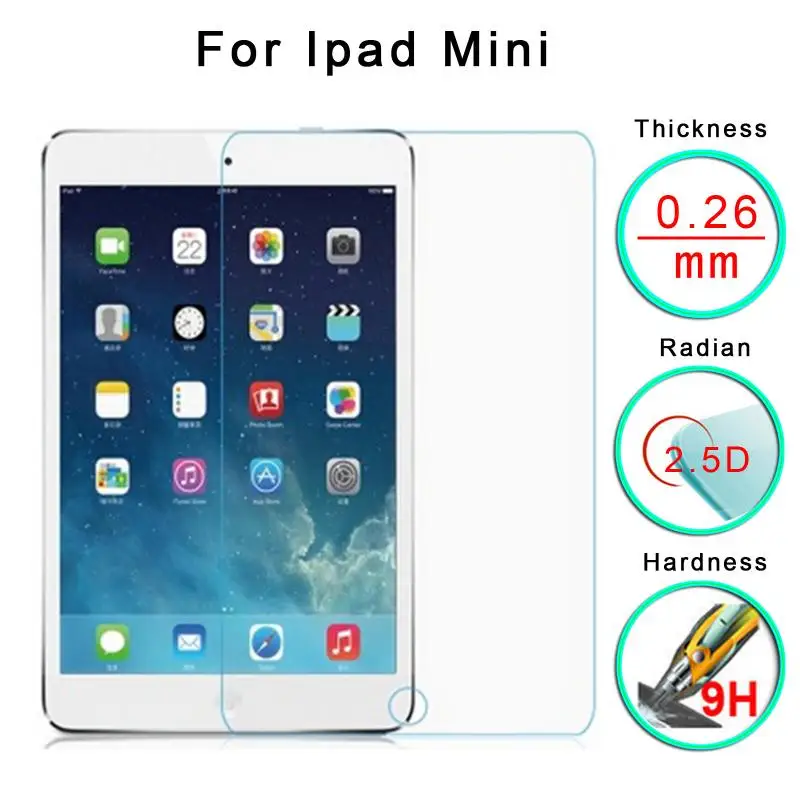 Защитное стекло для Apple IPad Mini 1 2 3 9H закаленное прозрачное | Компьютеры и офис