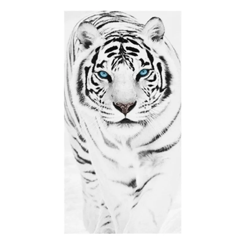 

white tiger 5d diy diamond painting cross stitch full drill animal mosaic diamond embroidery home decor drop shipping wall art