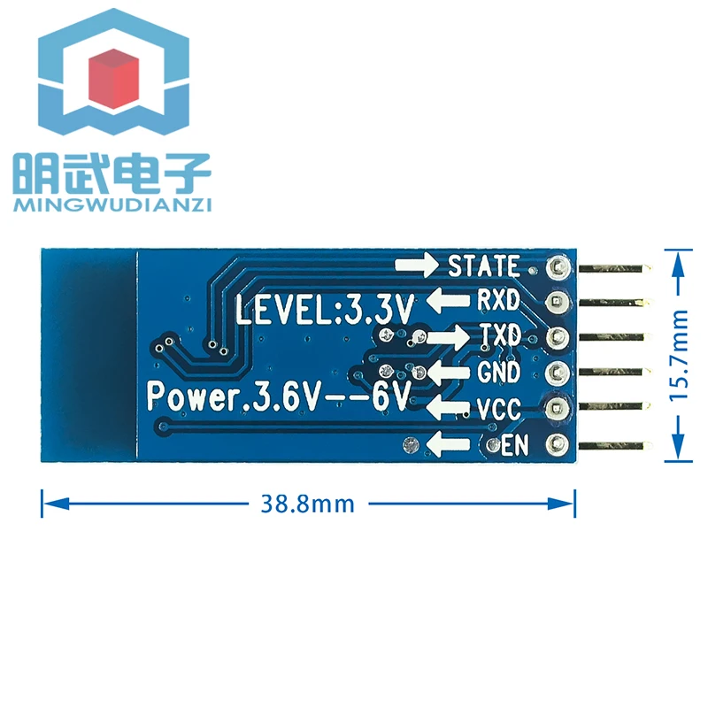 

Meter, bluetooth serial port passthrough module master-slave integrated bluetooth wireless serial HC-05 with foot expansion