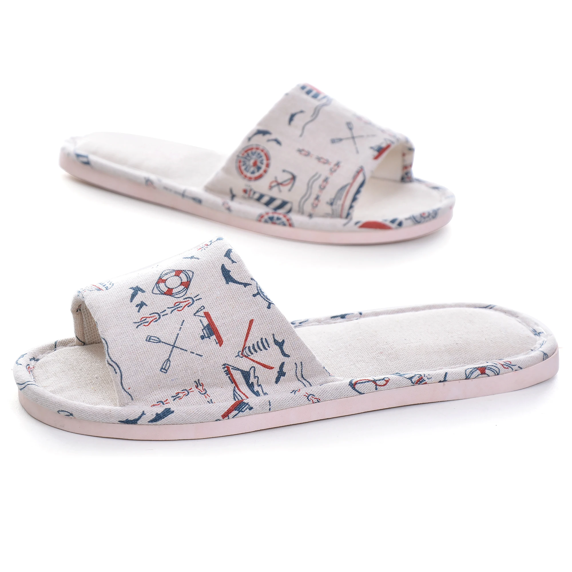 Парусный спорт LU домашние тапочки для женщин милый Принт тростника 2020 Летняя