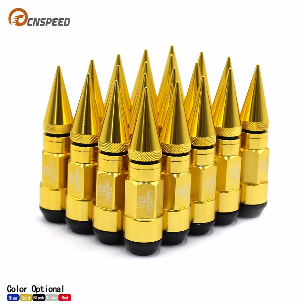 CNSPEED 20 шт. Колесные гайки алюминиевый и Железный Расширенный тюнер M12x1.5 93 мм колесные гайки с шипом для колес диски YC101152