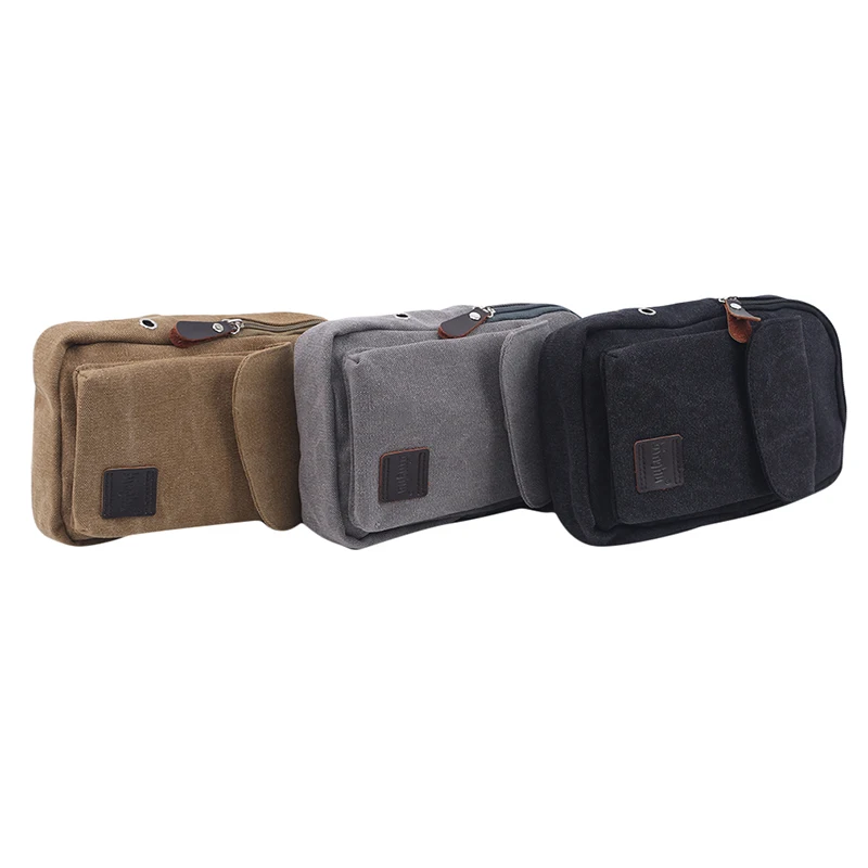 

Men's Small Chest Sling Bag Travel Hiking Cross Body Messenger Shoulder Casual Solid Men Canvas Bag Handbag