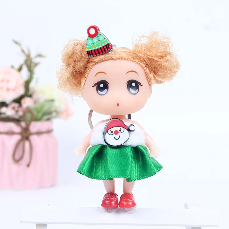 Новогодняя спутанная кукла принцессы невесты 9 см брелок для ключей полных детей