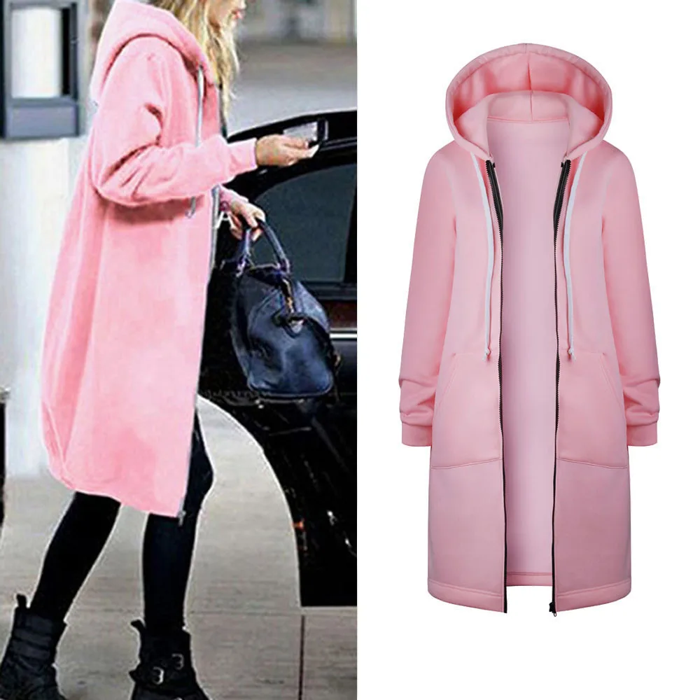 

Winter Sweatshirt Women Warm Zipper Hoodies Long Harajuku Sweatshirt Kpop Sudadera Mujer Bluza Damska Moletom Felpa Bluza Damska