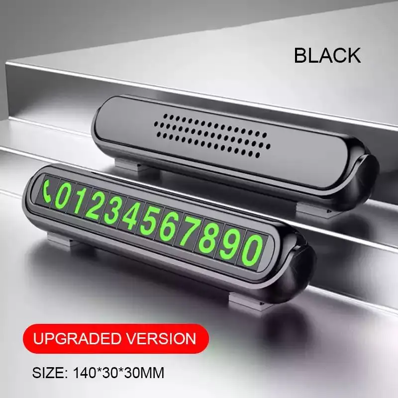 

Fashion Luminous Car Temporary Parking Card Sticker Car Air Freshener Auto Phone Number Card Plate Car Aromatherapy Accessories