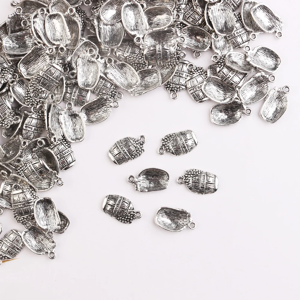 

30Pc/Lot Metal Pendant Handmade Mixed Antique Charms Wine Glass Decoration For Women Jewelry DIY Making Necklace Bracelet