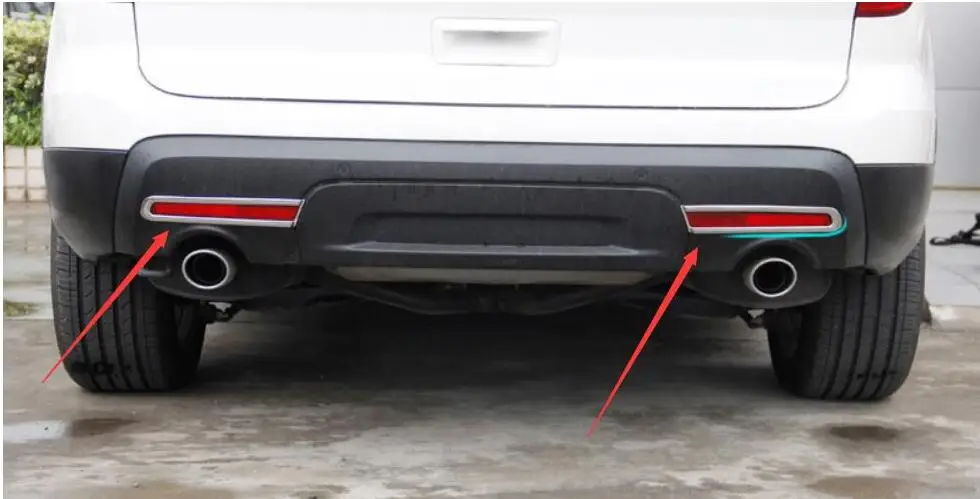 Хромированная задняя противотуманная фара рамка накладка 2 шт. для Ford Explorer 2011 2012