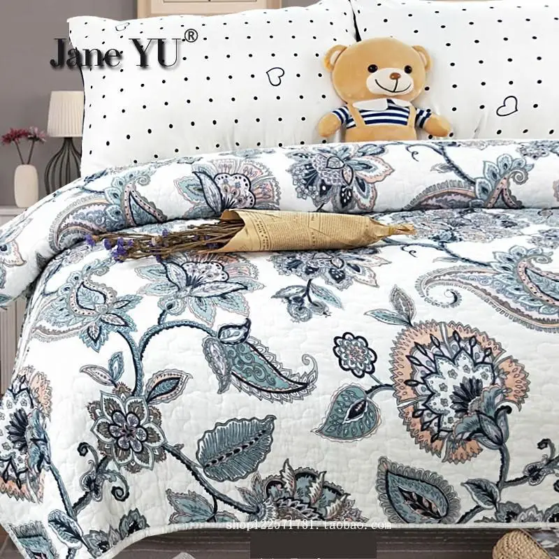 JaneYU 100% 210x230 см хлопок стеганый осенне-зимний лежак покрывало простыня | Дом и сад