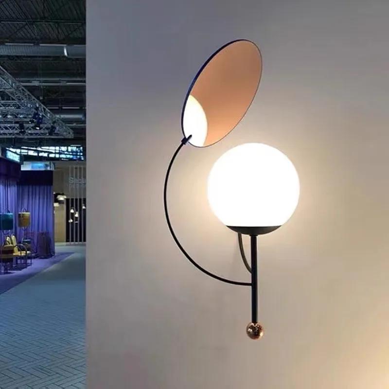 

Настенный светильник Sachi Sacha, современный и шариковый настенный светильник, контрастное искусство, дизайнерское стекло, декоративный свети...