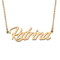 katrina custom name necklace customized pendant choker personalized jewelry gift for women girls friend christmas present
