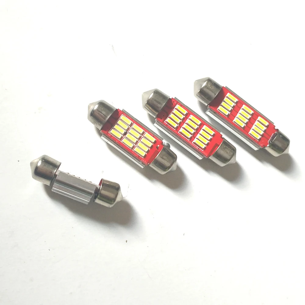 2 шт. автостайлинг 31 36 39 41 мм безотказный светодиод 12 В 4014 SMD гирлянда Внутреннее