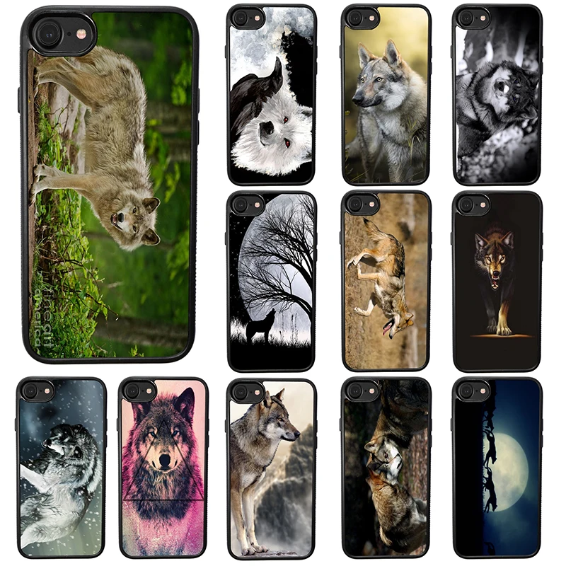 Волка работает чехлы для телефонов жесткого ТПУ защитный чехол iphone 8 7 6 6S Plus X XR XS 11