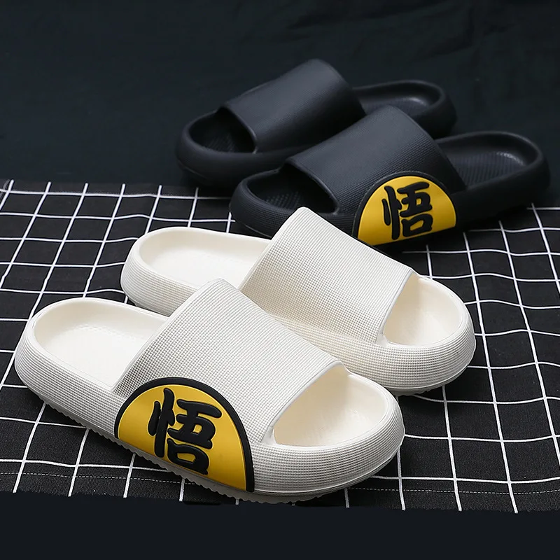 

Web celebrity thick soles Chinese style soft mud feeling slippers for wearing the new summer style anti slip popular sandals