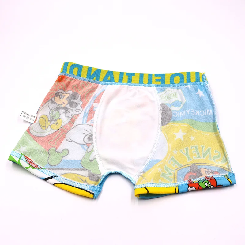3pcs/lot Boy's Quadrangular Underwear Children's Mickey Mouse Printed Close-fitting Flat-angle panties |