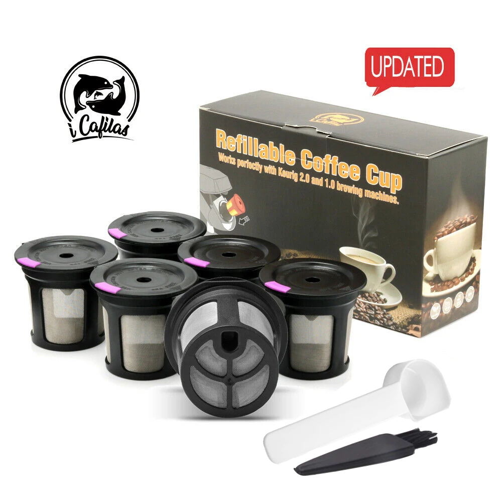 Обновление 6 шт./компл. многоразового использования Keurig кофе капсулы K cup фильтр