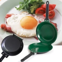 double sided pancake pan frying pot non stick cookware for kitchen fried eggs steak cooking ham pans kitchen stove utensils