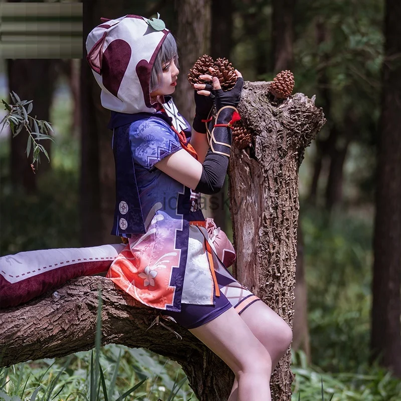Косплей Аниме игра геншин ударт Sayu Костюм искусственный парик кимоно женское