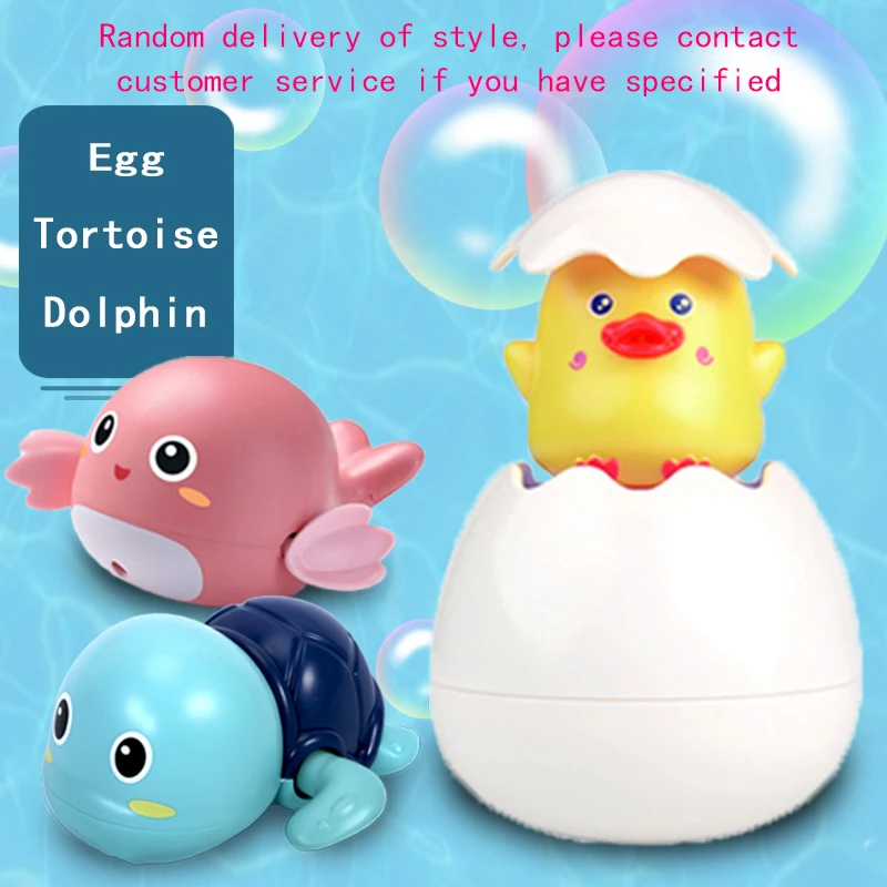 Kids Toy Shower Spray Sprinkler Sprinkling Swimming Water Pool Babys Bath Toys for Toddlers Girls Boys Wind Up Shark Rubber Duck