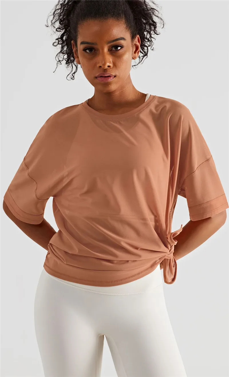 Новое поступление 2022 футболка с коротким рукавом для фитнеса Женский кроп-топ