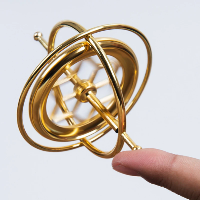 

Creative Scientific Educational Metal Finger Gyroscope Gyro Top Pressure Relief Classic Toy Traditional Learning Toy For Kids