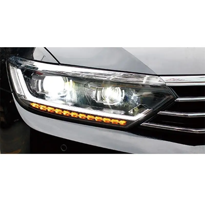 Автозапчасти Luces Led Para авто Drl аксессуары автомобильные лампы фары автомобильные фары в сборе 17 18 для Volkswagen Magotan
