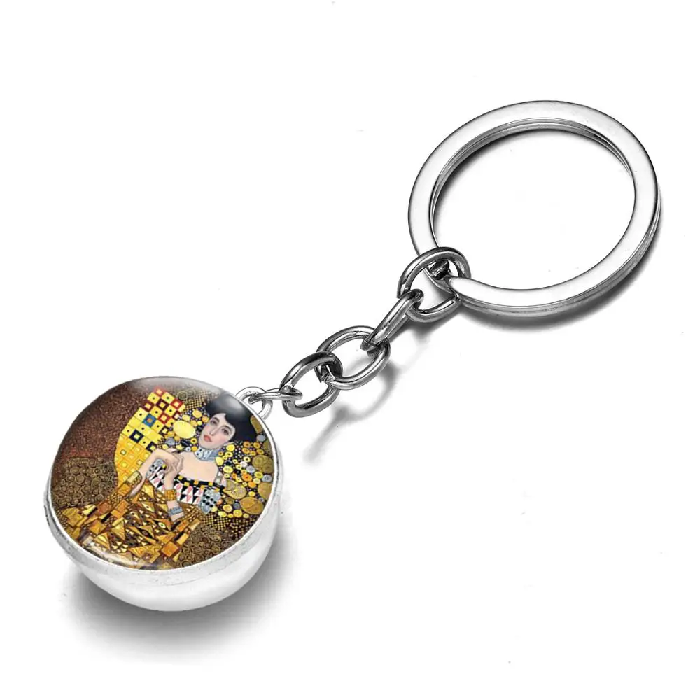 Азиатских Густав Климт поцелуй брелок прекрасный для мамы и малыша Семья