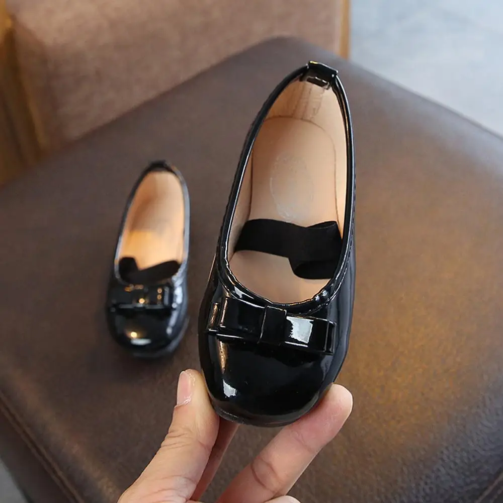 Однотонные кожаные сандалии для девочек летняя повседневная модная детская