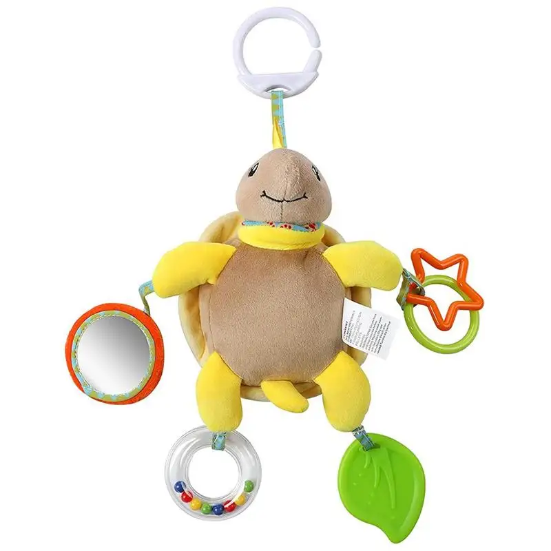 

Baby Tortoise Wind Chimes Plush Rattle Toy Car Seat Stroller Bed Pendant Rattle Color Cognitive Early Education Soothing Babytoy