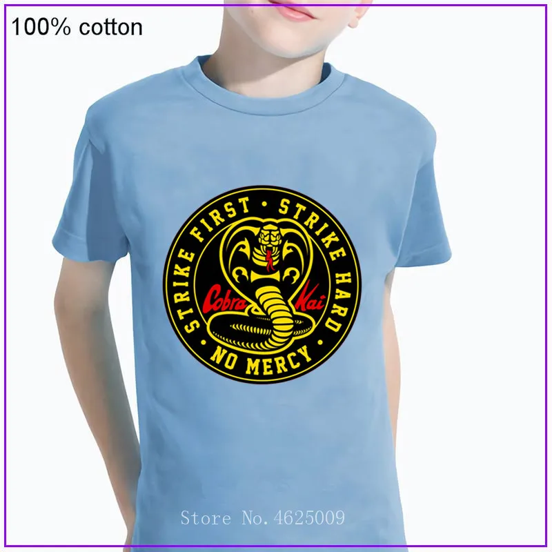 

Children Clothes Thai Snake Cobra Kai T Shirt Teens Crewneck Casual Tops & Tees Boys New 2021 Print Funny T-shirt