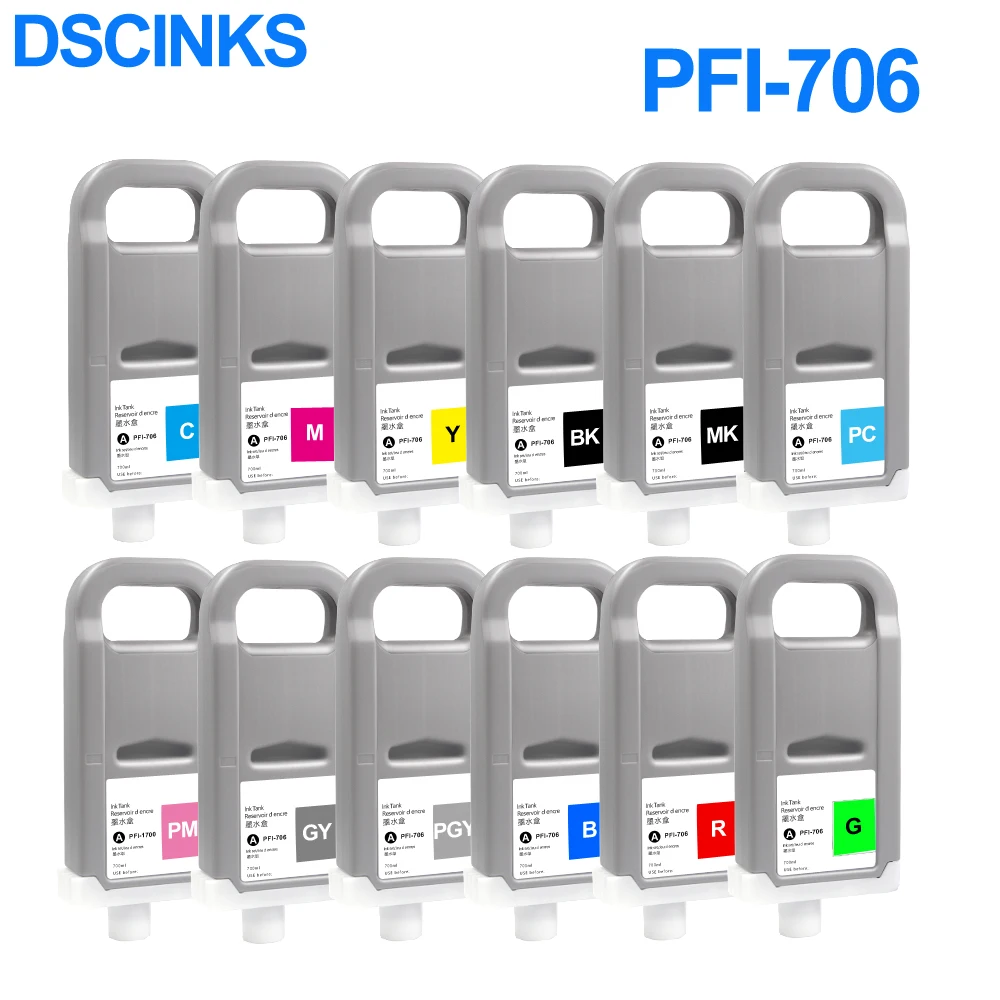 

Картридж для принтера Canon IPF 704 IPF9400 IPF8410 IPF9410 IPF8300 IPF8310, 12 цветов