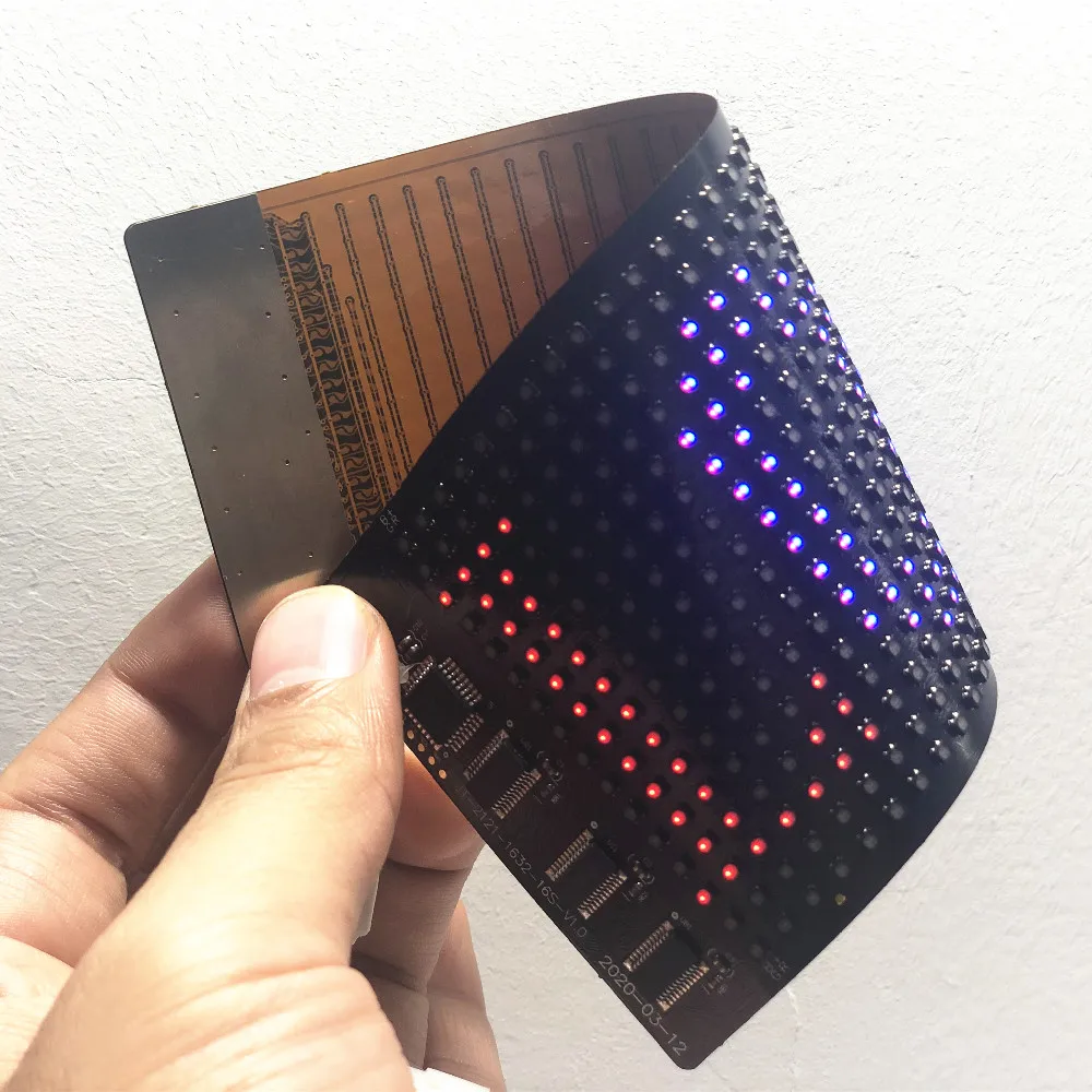 Программируемый через Bluetooth Rgb гибкий светодиодный модуль 16*32 пикселей дисплей