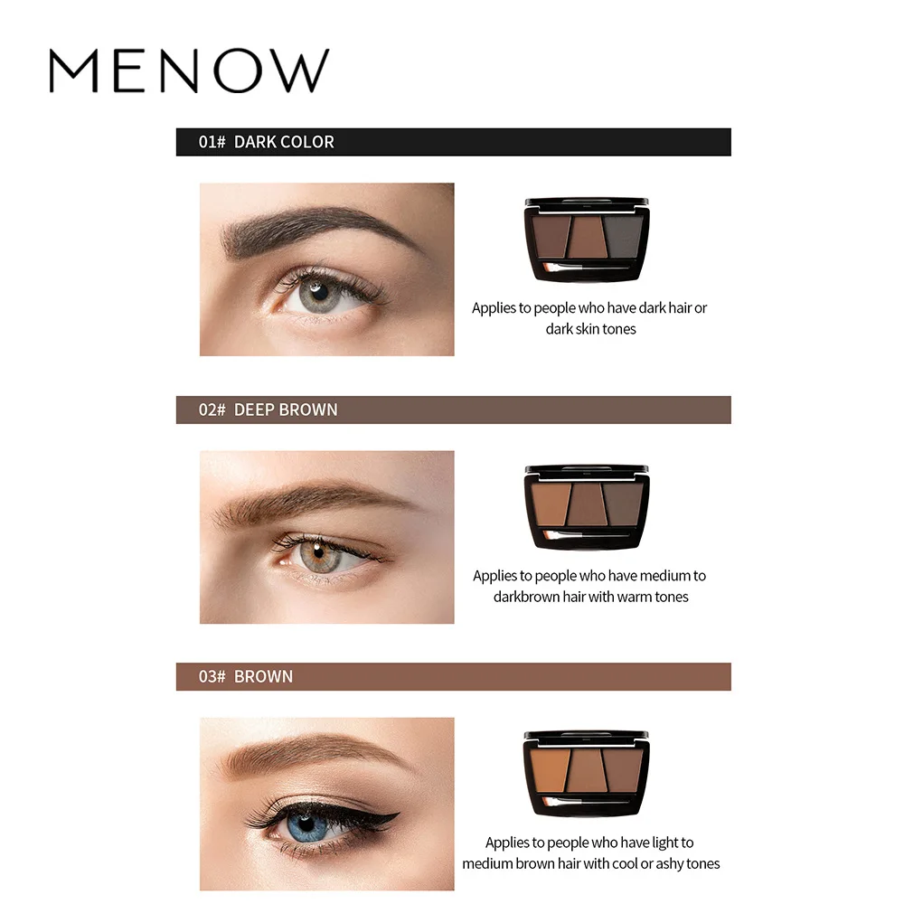 3 цвета натуральный макияж для бровей порошок карандаш Карандаш долговечный