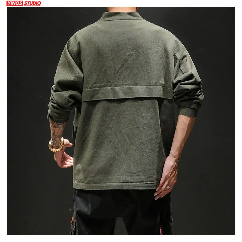 Прямая поставка 2020 мужская повседневная Осенняя верхняя одежда хлопковое