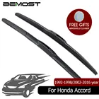 Щетки стеклоочистителя BEMOST для лобового стекла автомобиля, для Honda Accord, модель года с 1996 по 1998 г.с 2002 по 2016 г., подходит для U Hook Arm