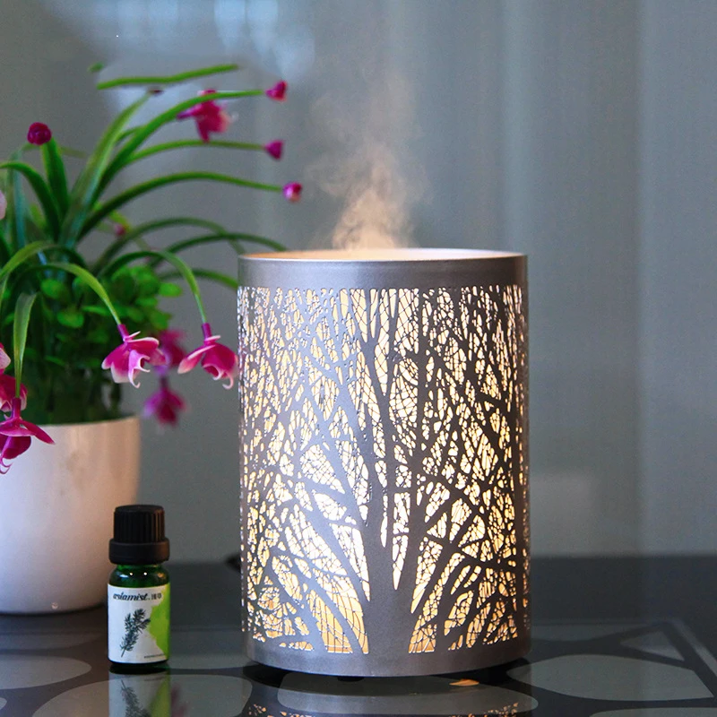 Iron Art Aroma Diffuser Household Ultrasonic Air Humidifier 100ML Essential Oil Aromatherapy Machine Remote Control Mist Maker