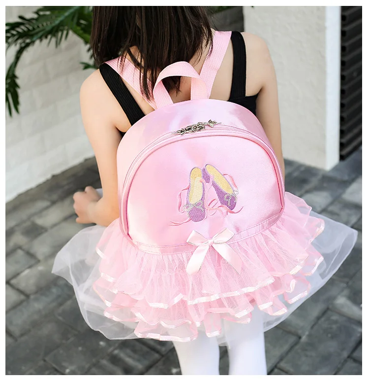 Регулируемый рюкзак на плечо для балета и танцев девочек студенческий молнии с
