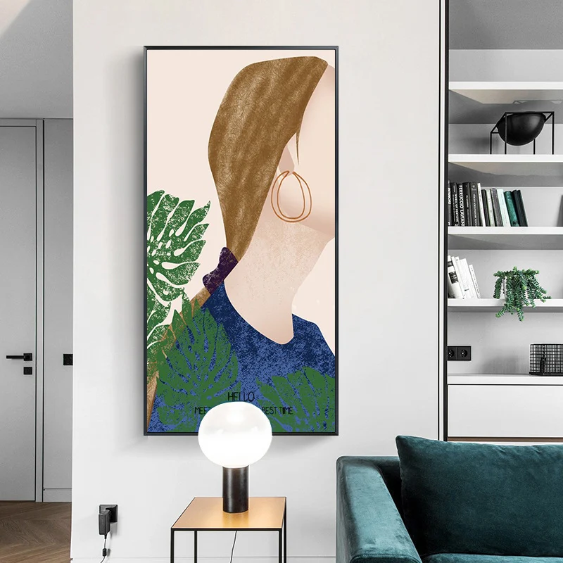 Абстрактные модные плакаты и принты для девочек в современном скандинавском