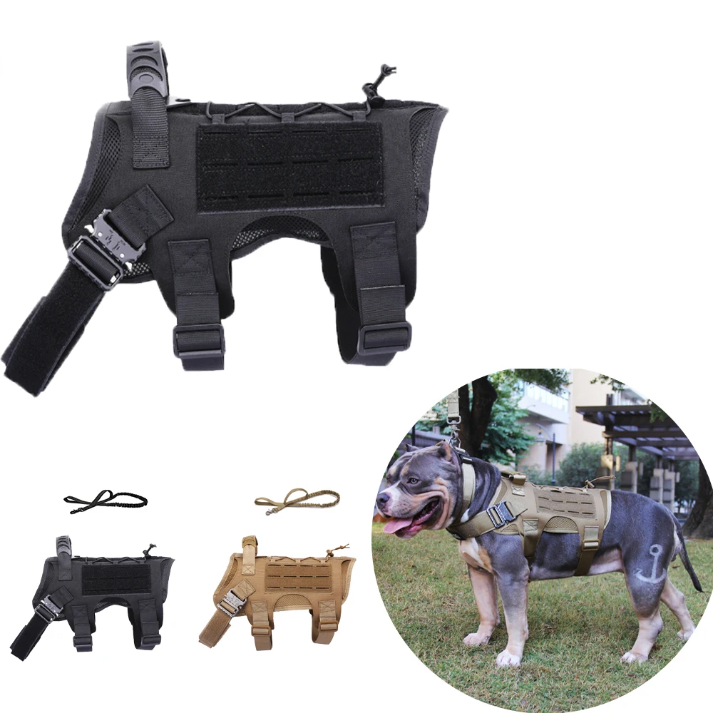 Регулируемая тактическая шлейка жилет для собак тренировочная охотничья