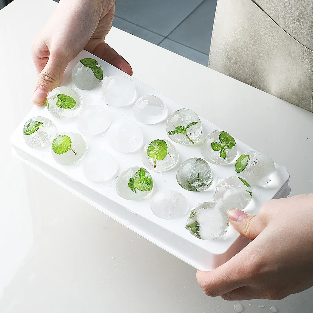 18 сеток Пищевой Силиконовый поднос для льда дома с крышкой DIY Форма кубика