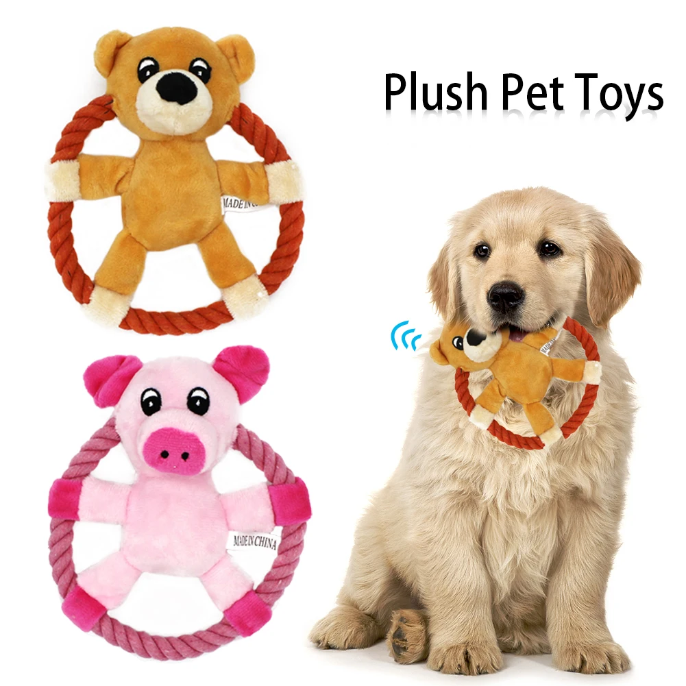 Cats Indestructible Dog Toys Toy For Large Dogs Cartoon Puppy Chew Squeaker Training Durable Quack Sound Throw Dropship | Дом и сад