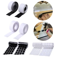 1m strong self adhesive hook and loop fastener tape nylon sticker 50100 pairs 25mm round fastener tape dots for diy accessories