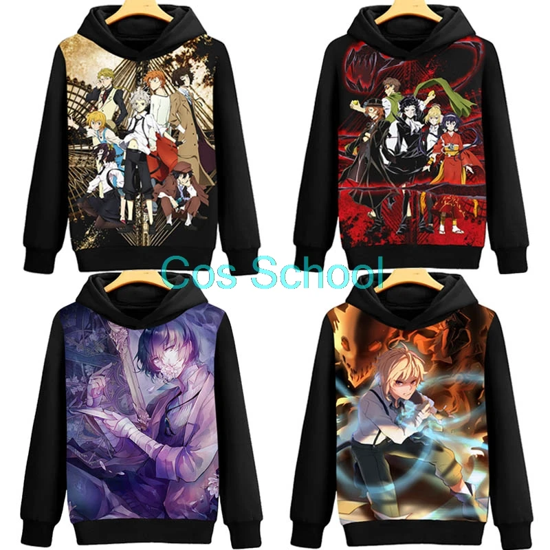 Cos школьный Аниме Банго бродячие собаки толстовки Nakajima Atsushi костюмы дазай Осаму