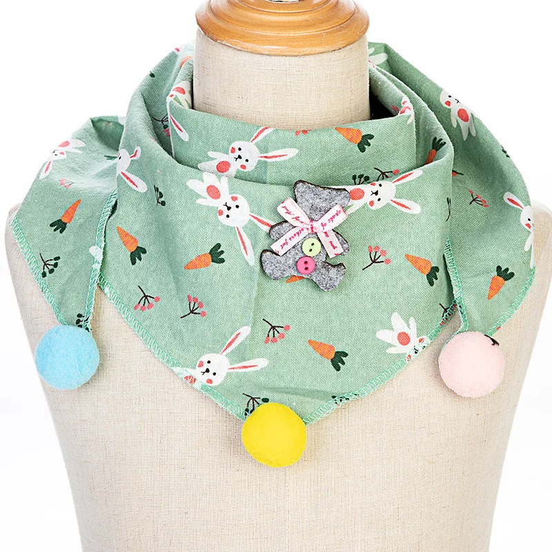 Демисезонные треугольные шарфы для маленьких девочек нагрудник шаль мальчиков и