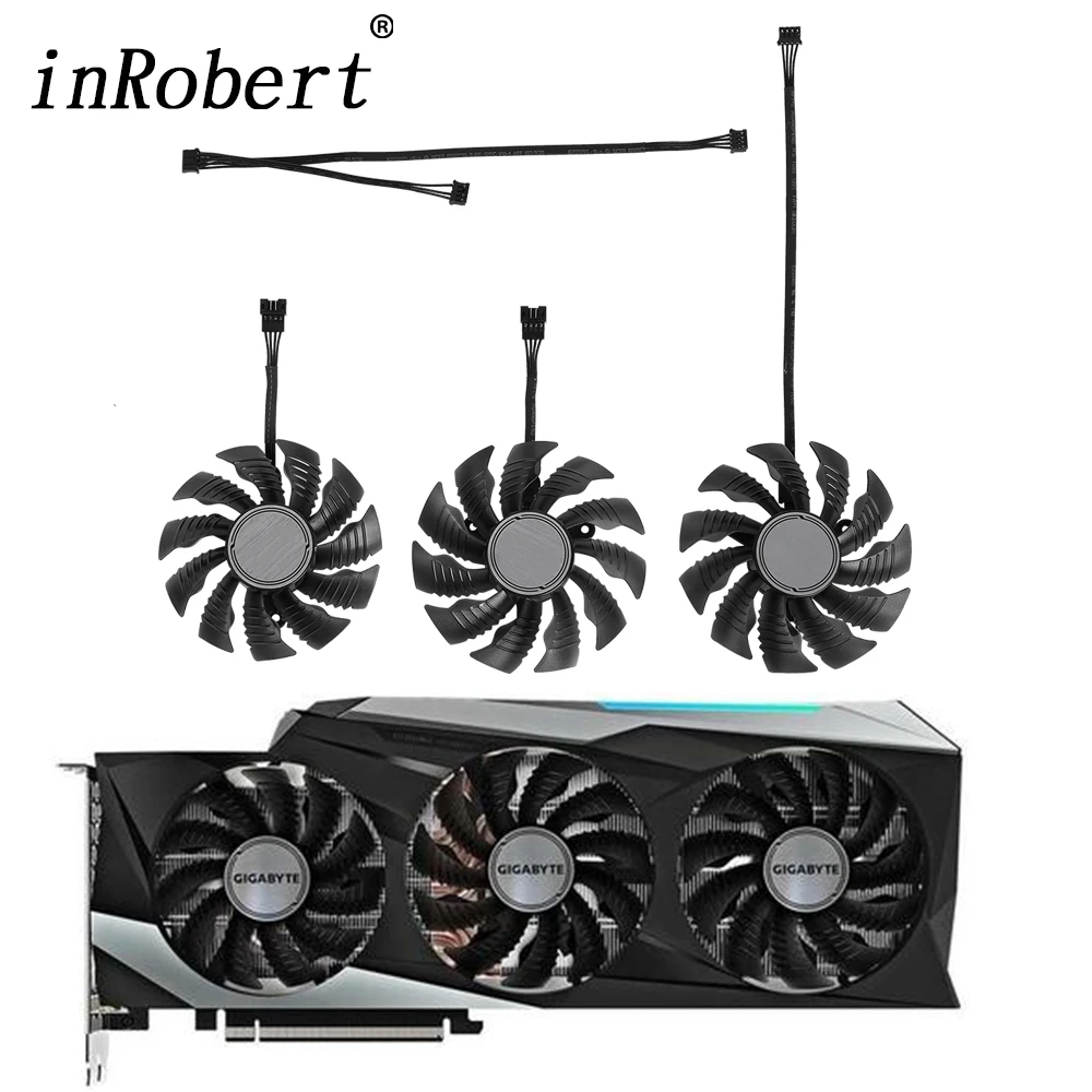 

New T128015SU Cooler Fan Replacement For Gigabyte GeForce RTX 3080 3070Ti 3080Ti 3090 EAGLE GAMING Graphics Video Card Cooling